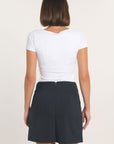 JUPE COURTE RAYURE TENNIS AUDREY NAVY JUPE KOOKAI Mode Kookai