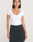 JUPE COURTE RAYURE TENNIS AUDREY NAVY JUPE KOOKAI Mode Kookai