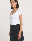 JUPE COURTE RAYURE TENNIS AUDREY NAVY JUPE KOOKAI Mode Kookai