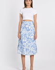 JUPE EN LIN FLORA PRINTED JUPE KOOKAI Mode Kookai