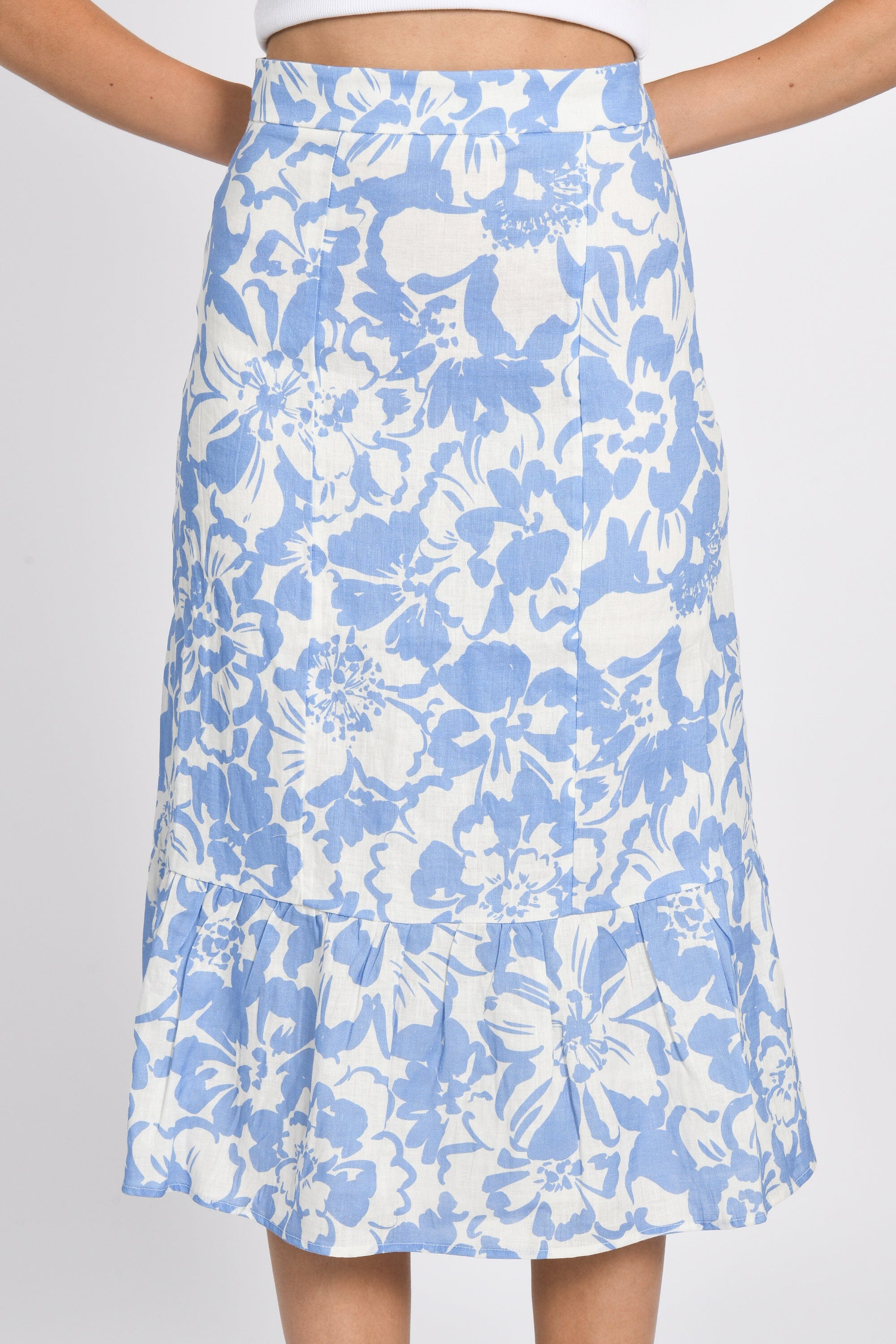 JUPE EN LIN FLORA PRINTED JUPE KOOKAI Mode Kookai