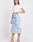 JUPE EN LIN FLORA PRINTED JUPE KOOKAI Mode Kookai