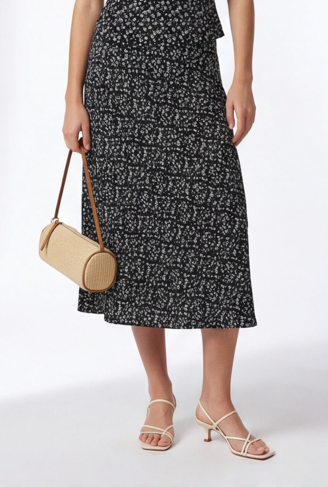 JUPE IMPRIMEE - CADEN - NOIR ECRU JUPE NEW KOOKAI Mode Kookai