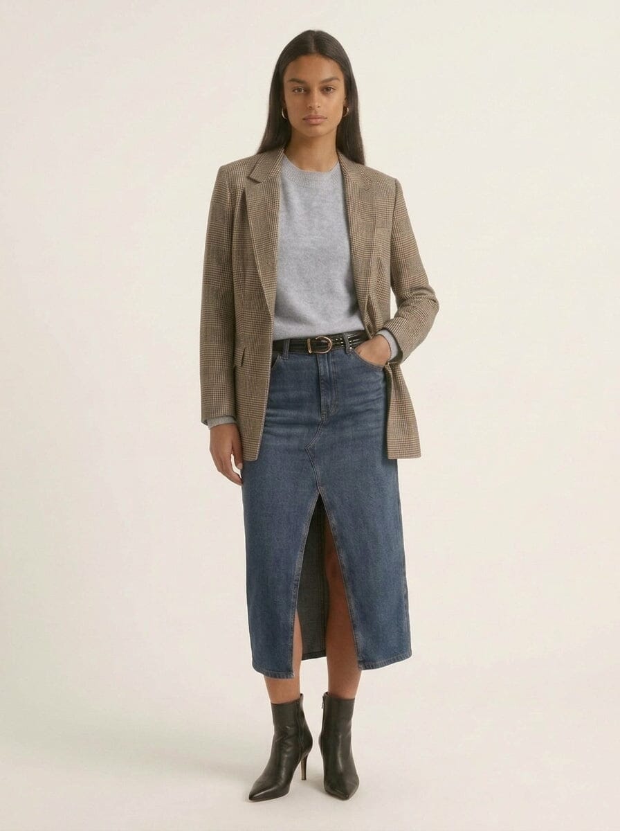 JUPE JEAN - DESSIE - STONE JUPE SPORTWEAR NEW KOOKAI Mode Kookai