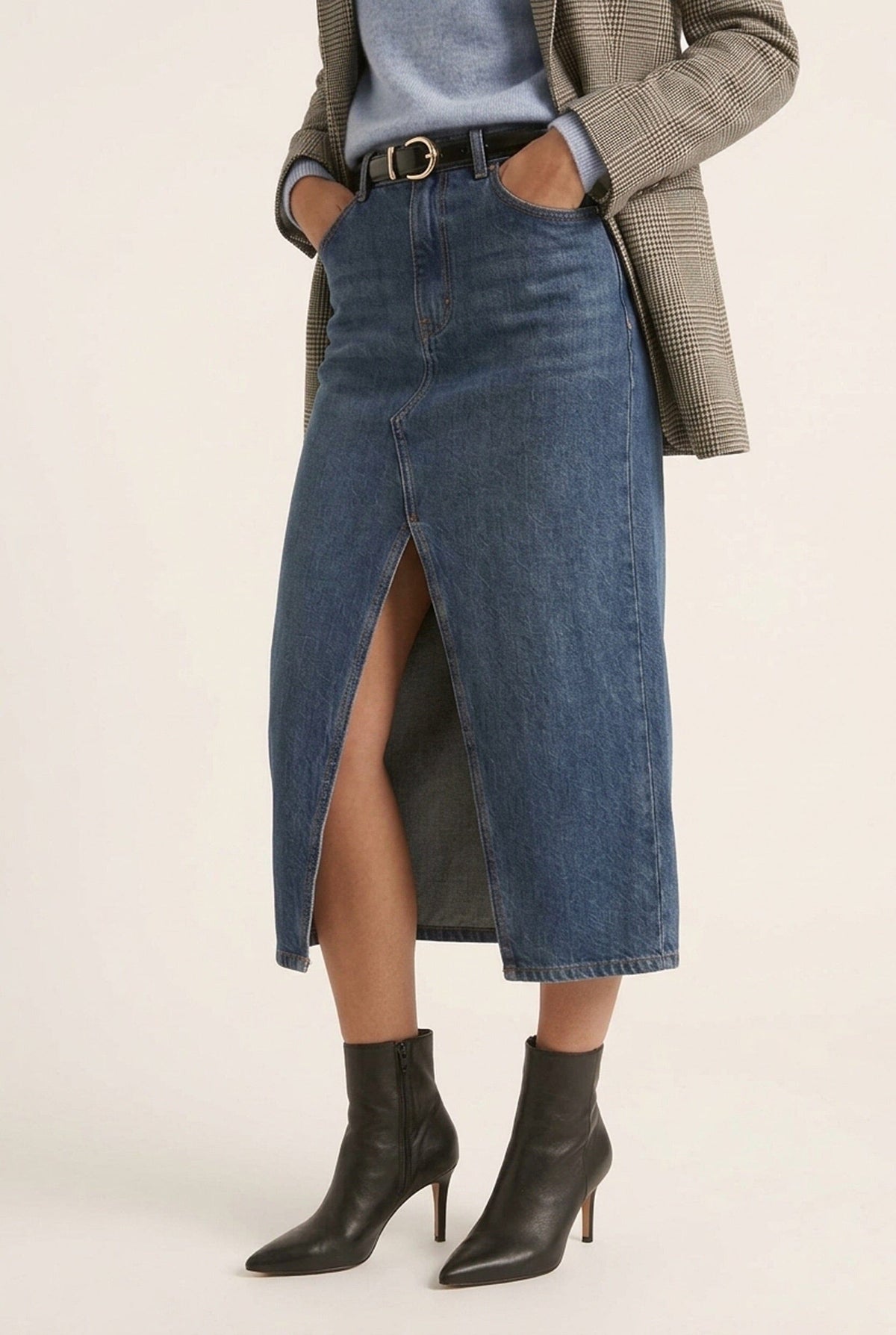 JUPE JEAN - DESSIE - STONE JUPE SPORTWEAR NEW KOOKAI Mode Kookai