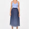 JUPE LONGUE BRIANA BLUE/GOLD JUPE KOOKAI Mode Kookai