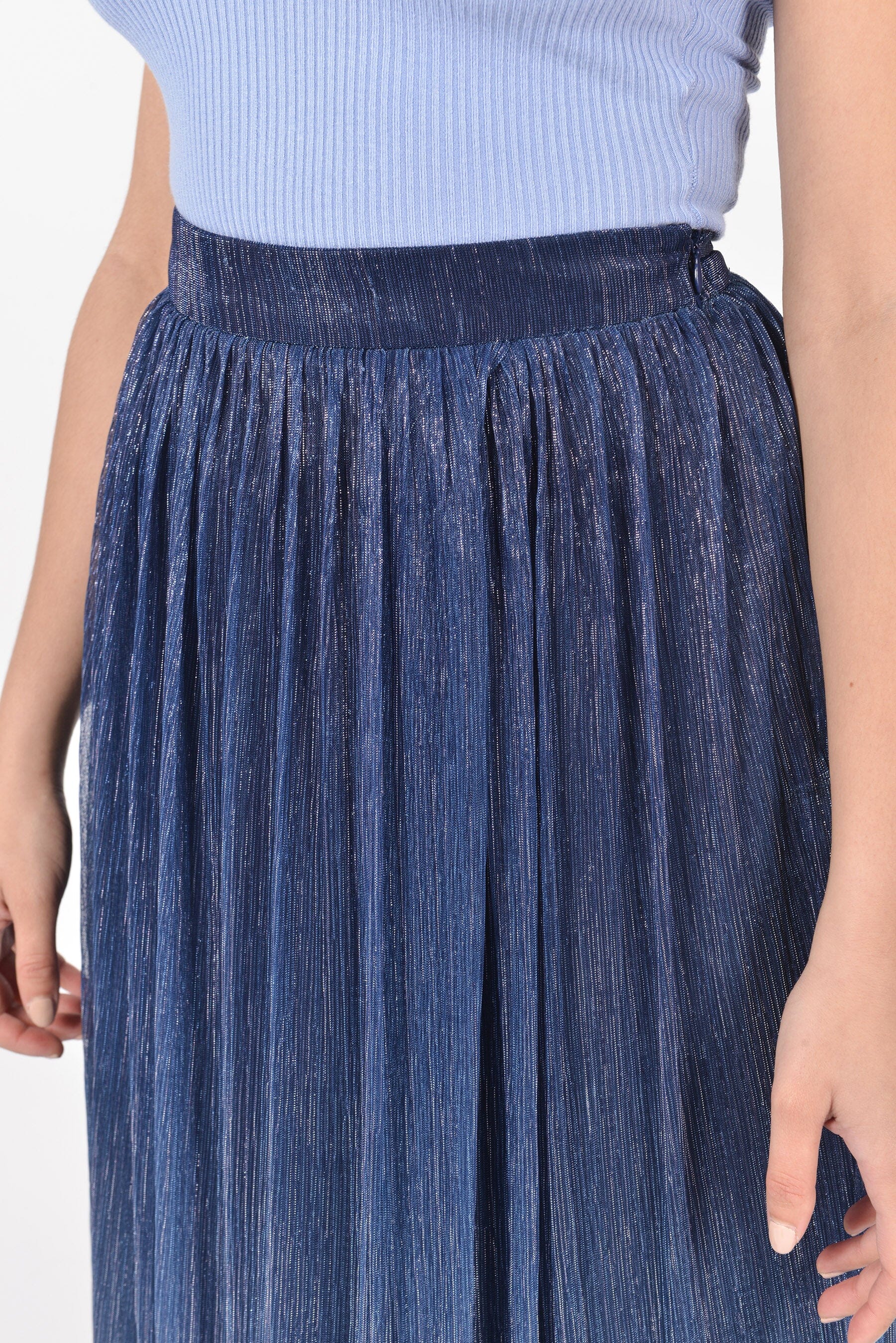 JUPE LONGUE BRIANA BLUE/GOLD JUPE KOOKAI Mode Kookai