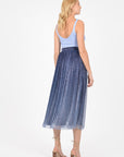 JUPE LONGUE BRIANA BLUE/GOLD JUPE KOOKAI Mode Kookai