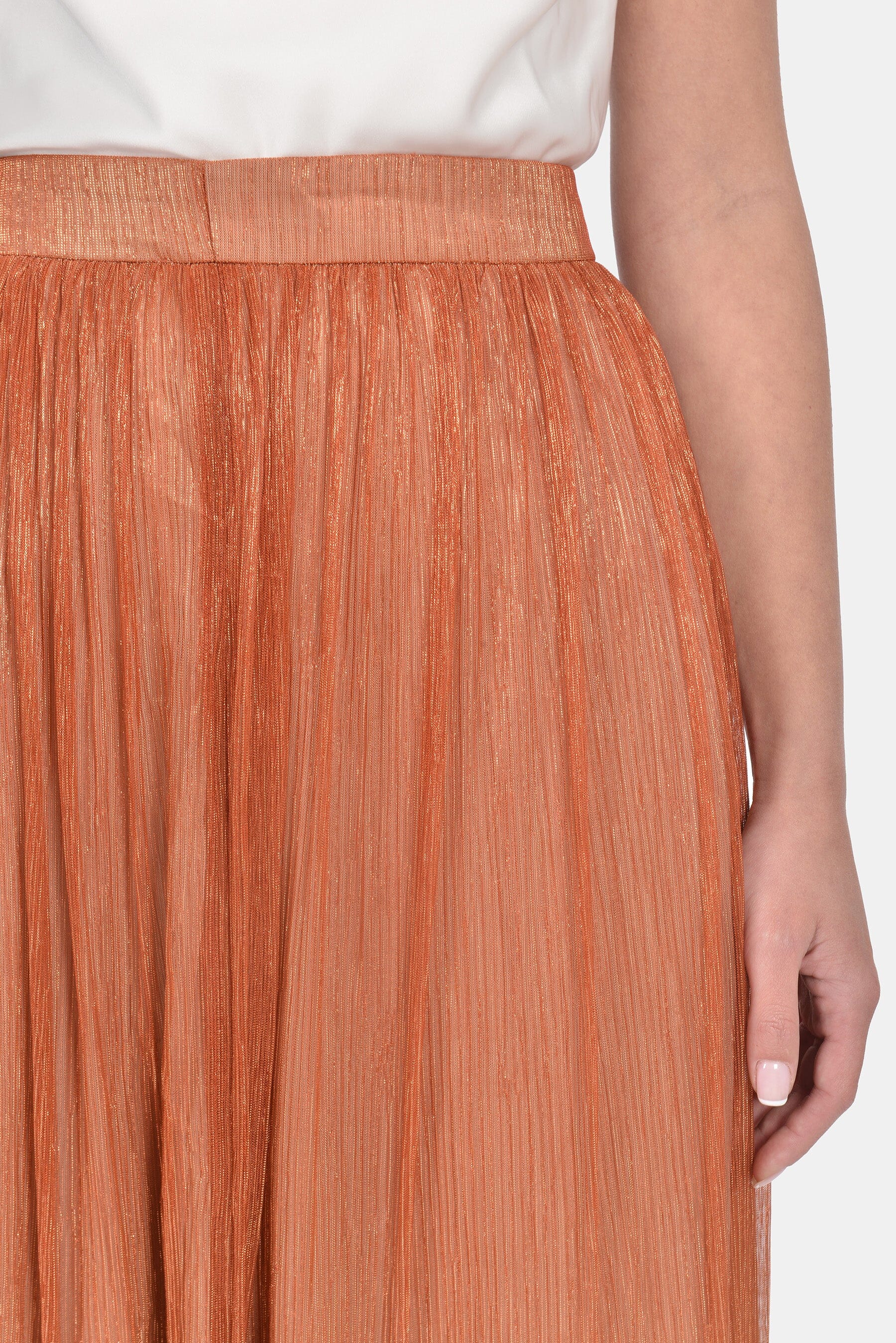 JUPE LONGUE BRIANA ORANGE/GOLD JUPE KOOKAI Mode Kookai
