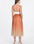 JUPE LONGUE BRIANA ORANGE/GOLD JUPE KOOKAI Mode Kookai