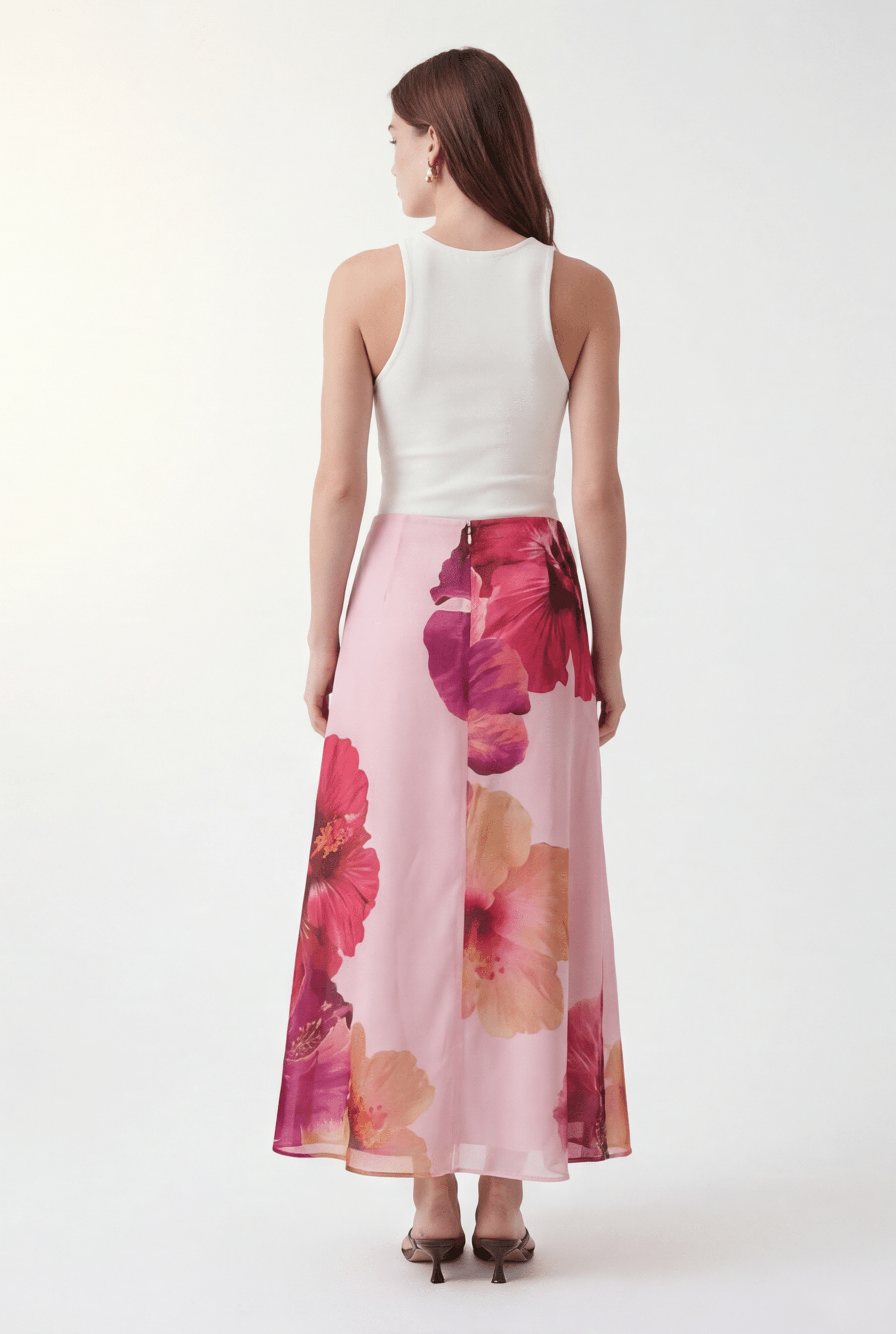 JUPE LONGUE - CHIARA - ORCHIDEE JUPE NEW KOOKAI Mode Kookai