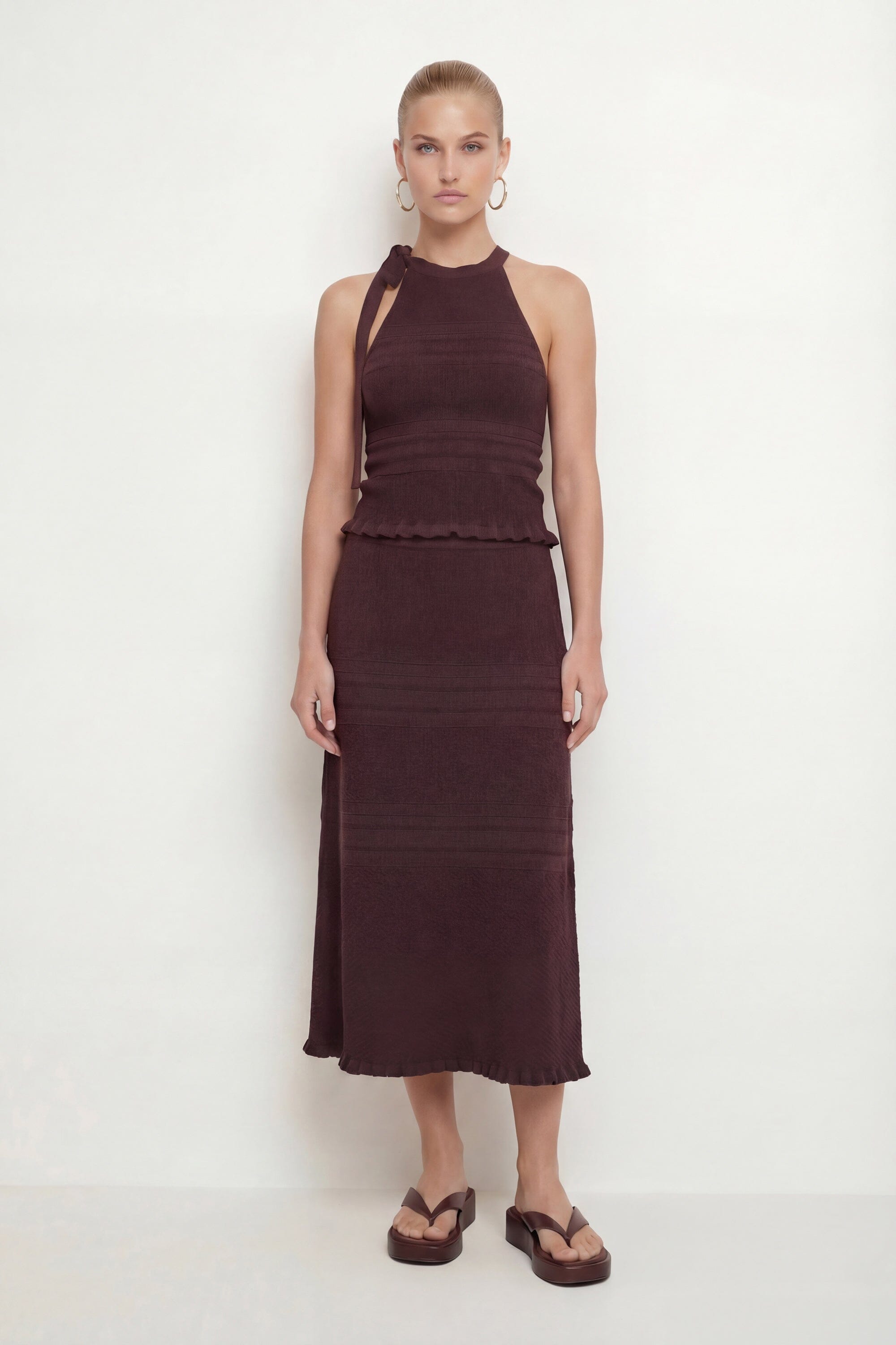 JUPE LONGUE - CLYE - CHOCOLAT JUPE NEW KOOKAI Mode Kookai