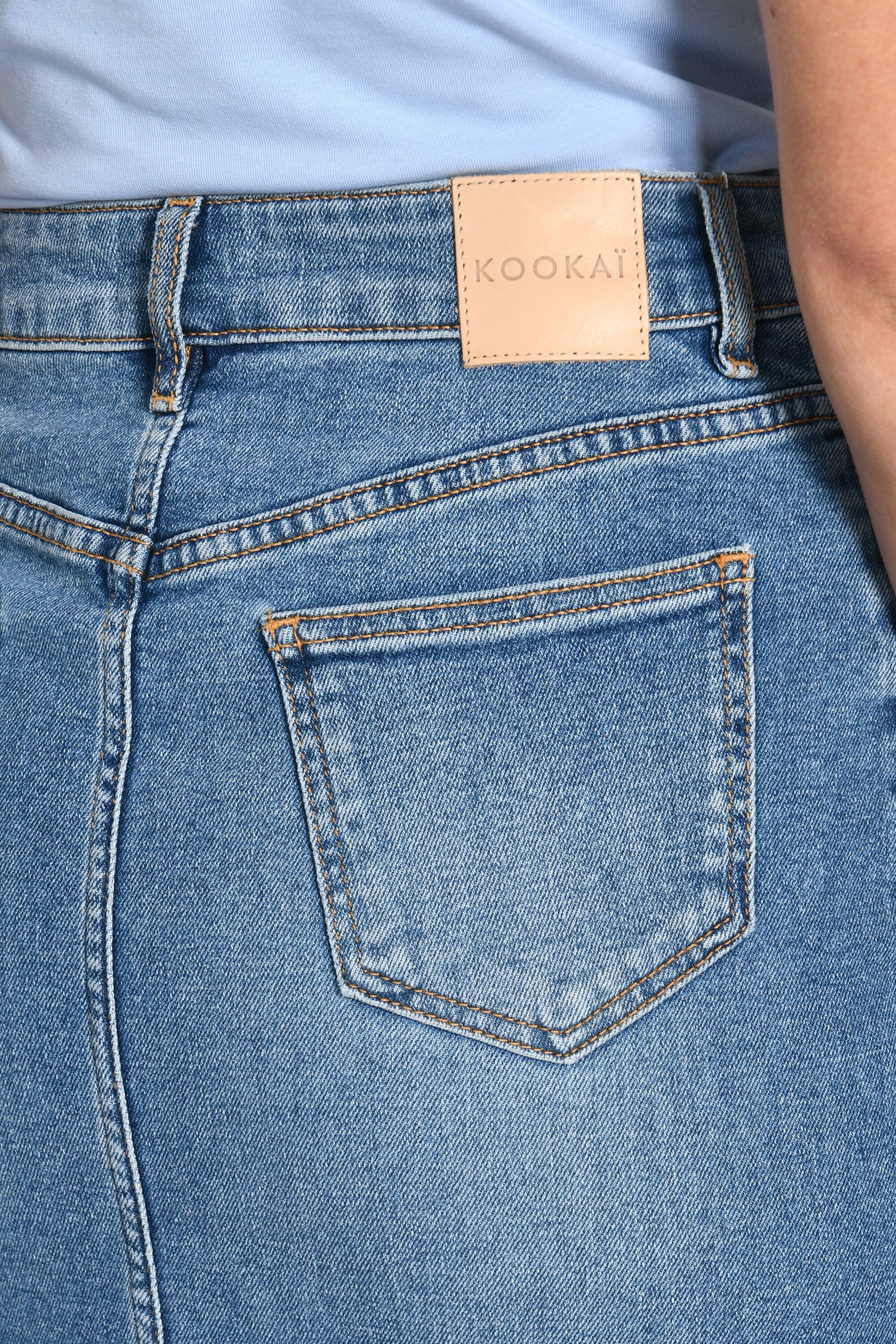 JUPE LONGUE JEAN JESSIE STONE BLUE JUPE SPORTWEAR KOOKAI Mode Kookai