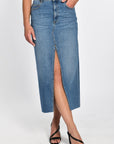 JUPE LONGUE JEAN JESSIE STONE BLUE JUPE SPORTWEAR KOOKAI Mode Kookai