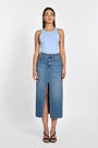 JUPE LONGUE JEAN JESSIE STONE BLUE JUPE SPORTWEAR KOOKAI Mode Kookai