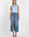 JUPE LONGUE JEAN JESSIE STONE BLUE JUPE SPORTWEAR KOOKAI Mode Kookai