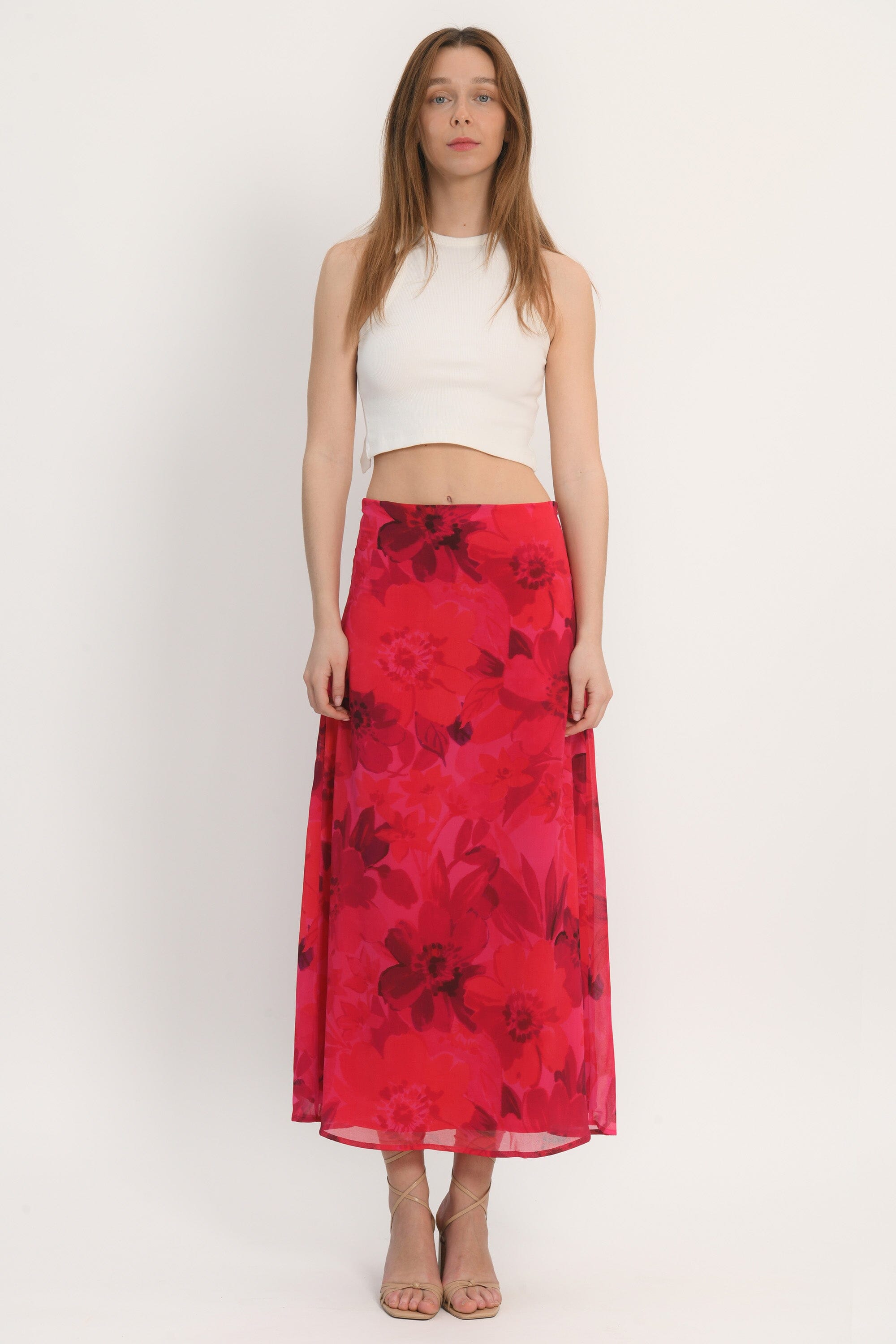 JUPE MIDI - ADRIANA - FUSCHIA JUPE NEW KOOKAI Mode Kookai