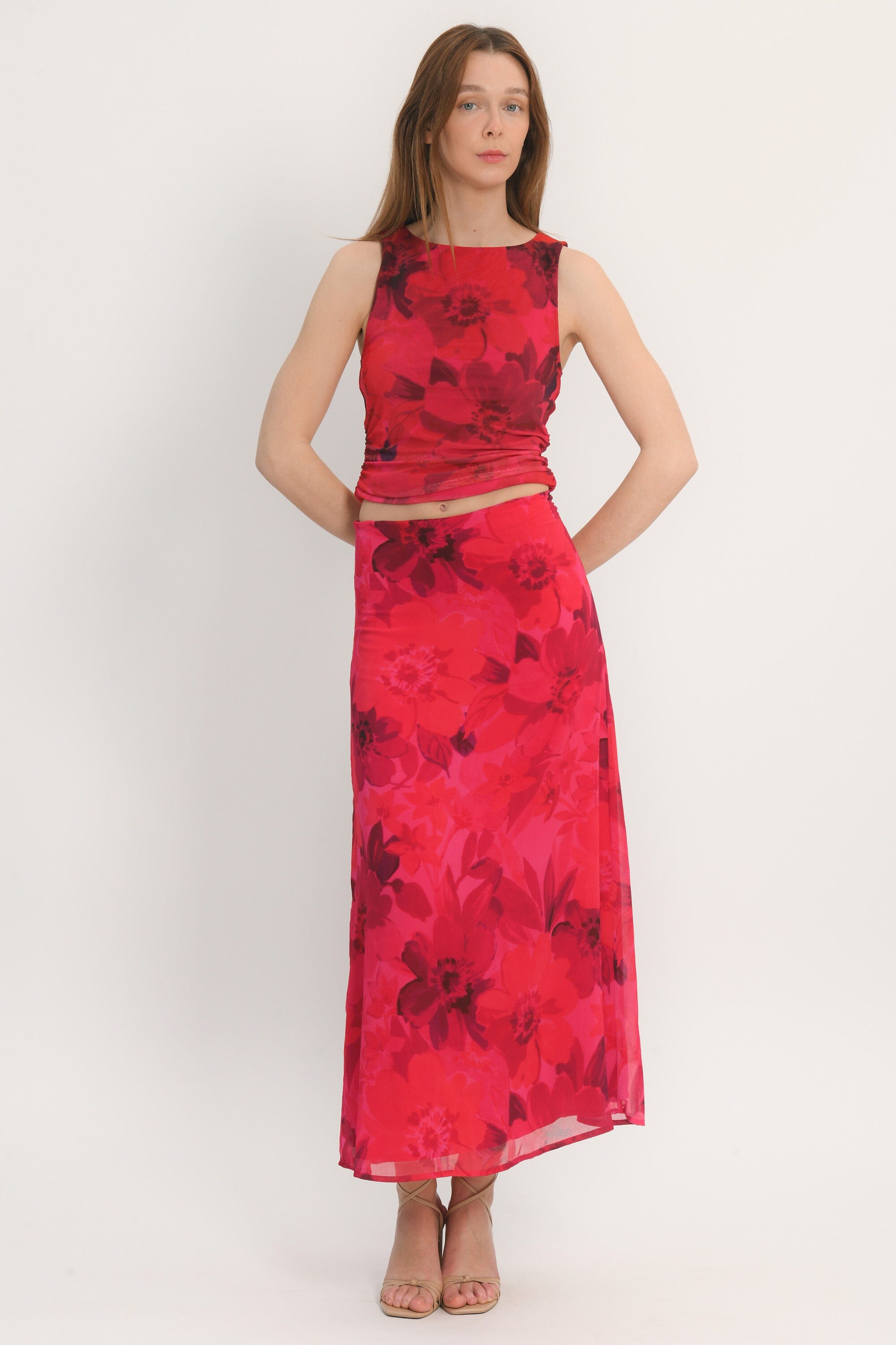 JUPE MIDI - ADRIANA - FUSCHIA JUPE NEW KOOKAI Mode Kookai