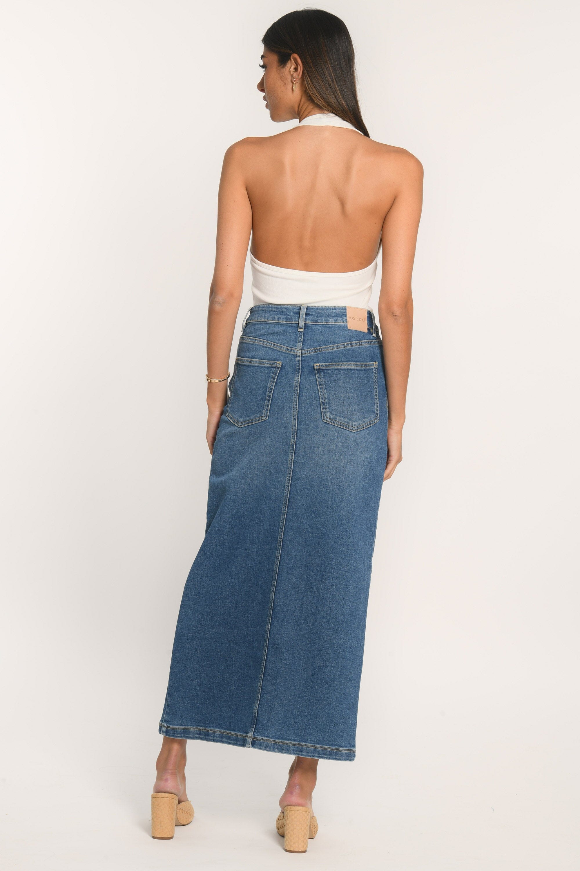 JUPE MIDI - ALBERTINA - BLEACH JUPE SPORTWEAR NEW KOOKAI Mode Kookai