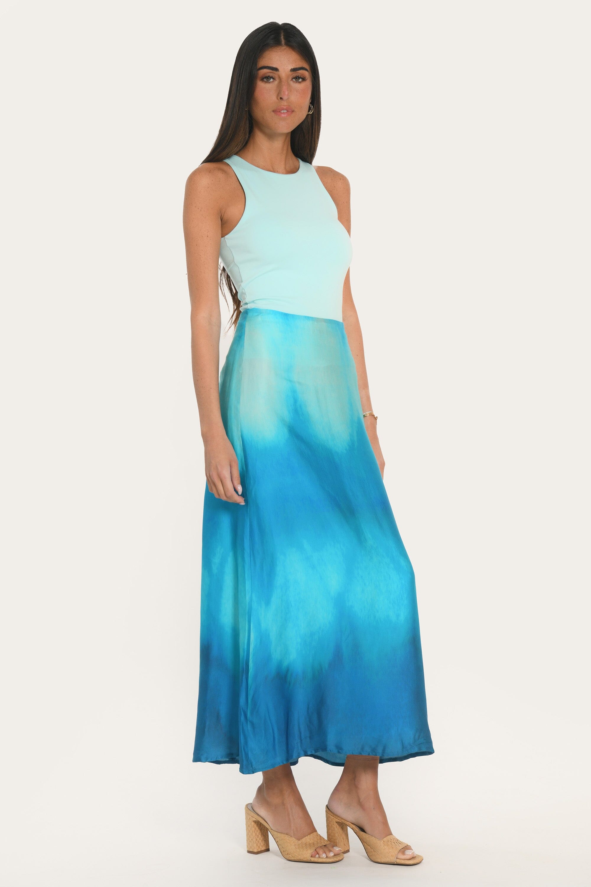 JUPE MIDI - AURORA - CYAN JUPE NEW KOOKAI Mode Kookai