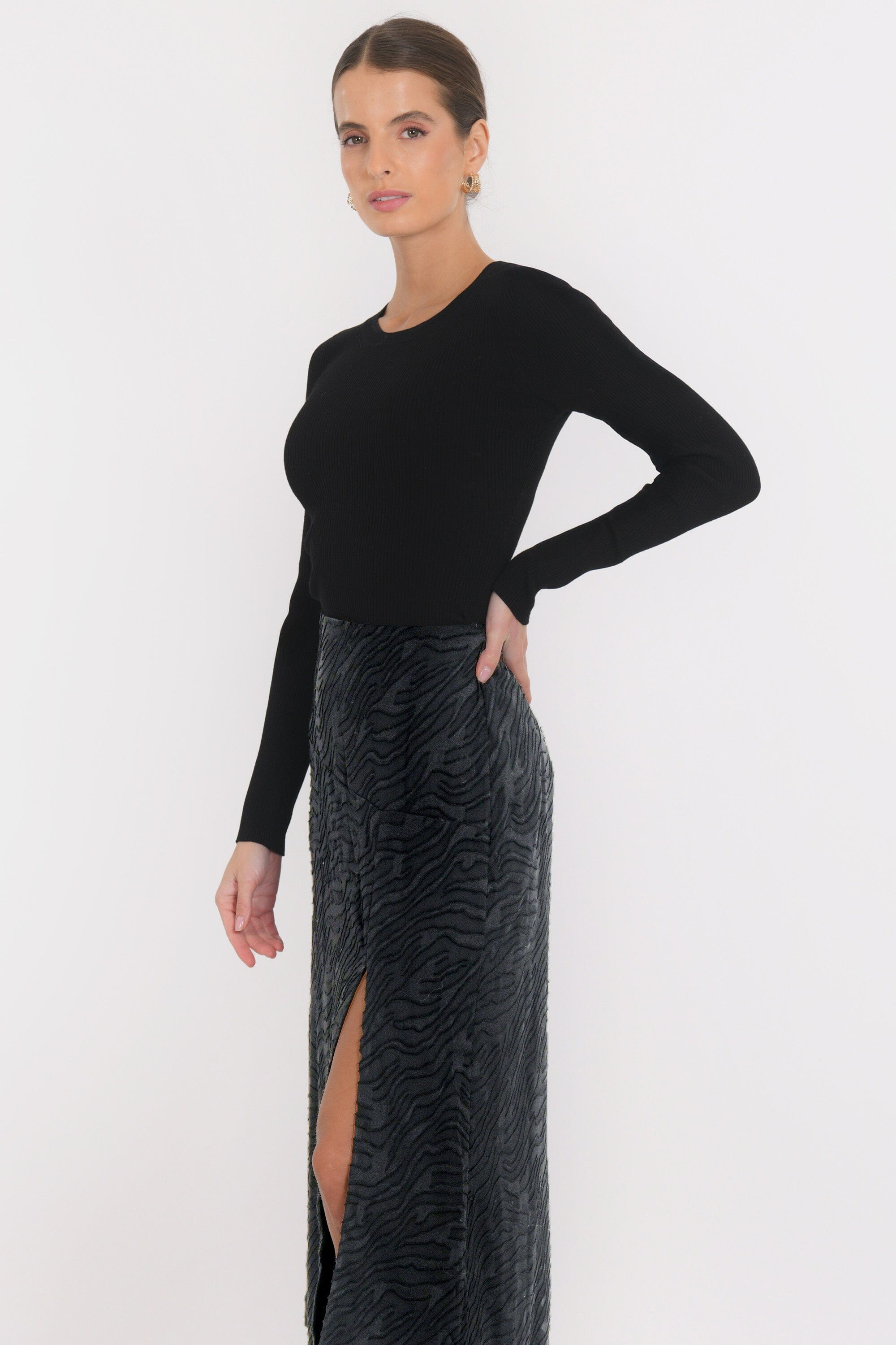 JUPE MIDI - BENNY - NOIR JUPE NEW KOOKAI Mode Kookai