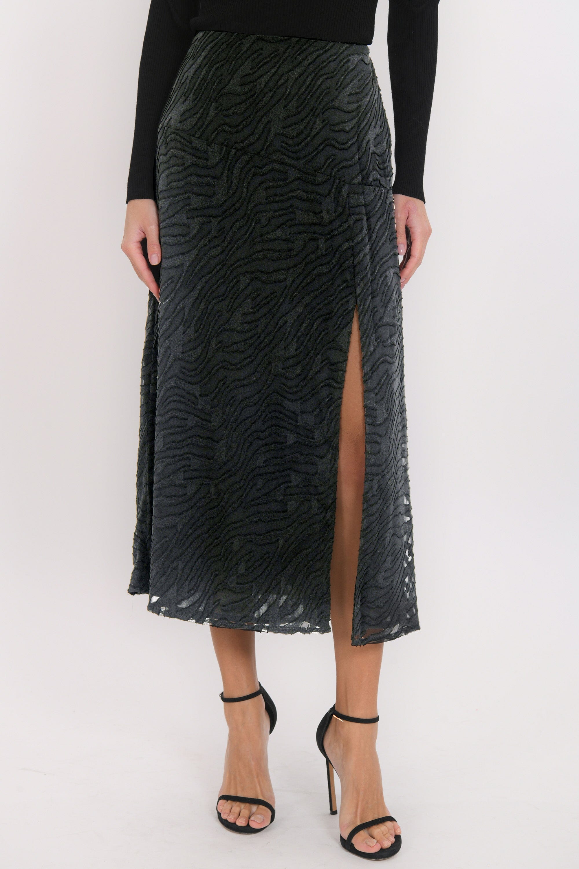 JUPE MIDI - BENNY - NOIR JUPE NEW KOOKAI Mode Kookai