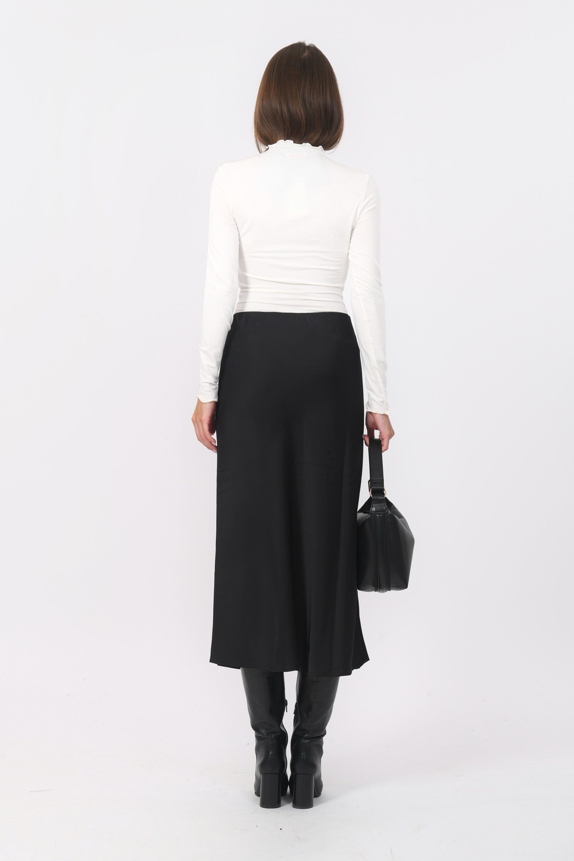 JUPE MIDI - BERGAMOTE - NOIR JUPE NEW KOOKAI Mode Kookai