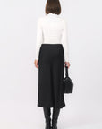 JUPE MIDI - BERGAMOTE - NOIR JUPE NEW KOOKAI Mode Kookai