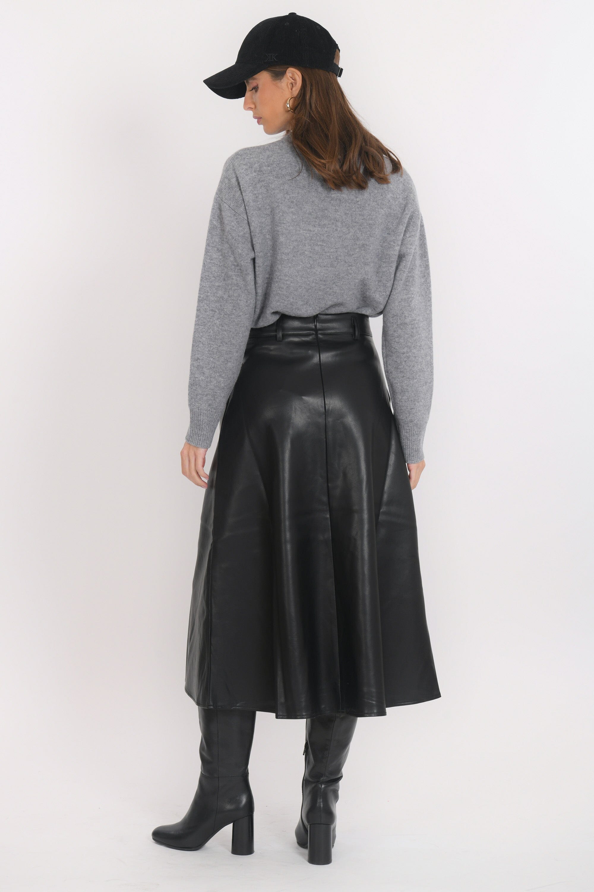 JUPE MIDI - BEVERLY - NOIR JUPE NEW KOOKAI Mode Kookai