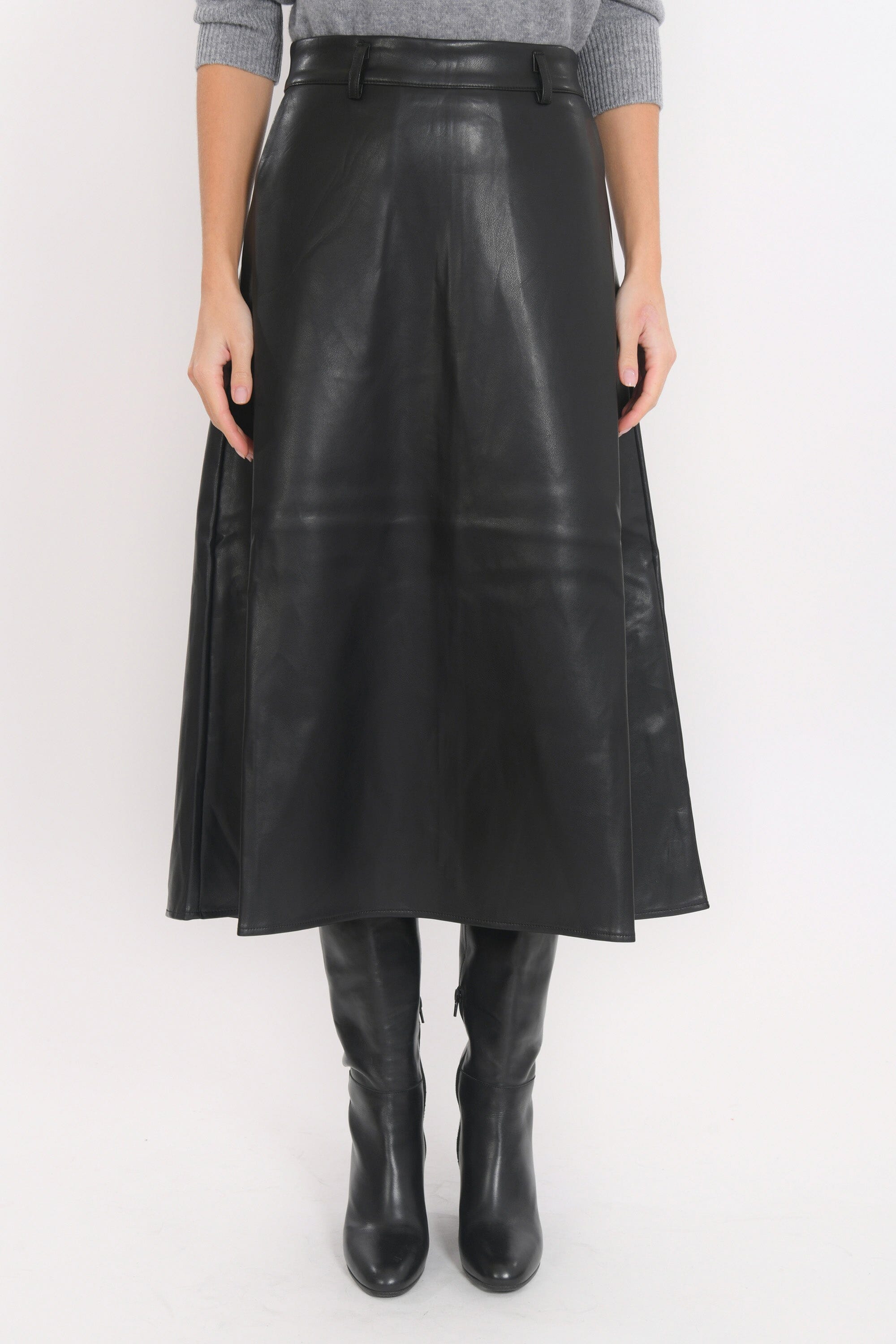 JUPE MIDI - BEVERLY - NOIR JUPE NEW KOOKAI Mode Kookai