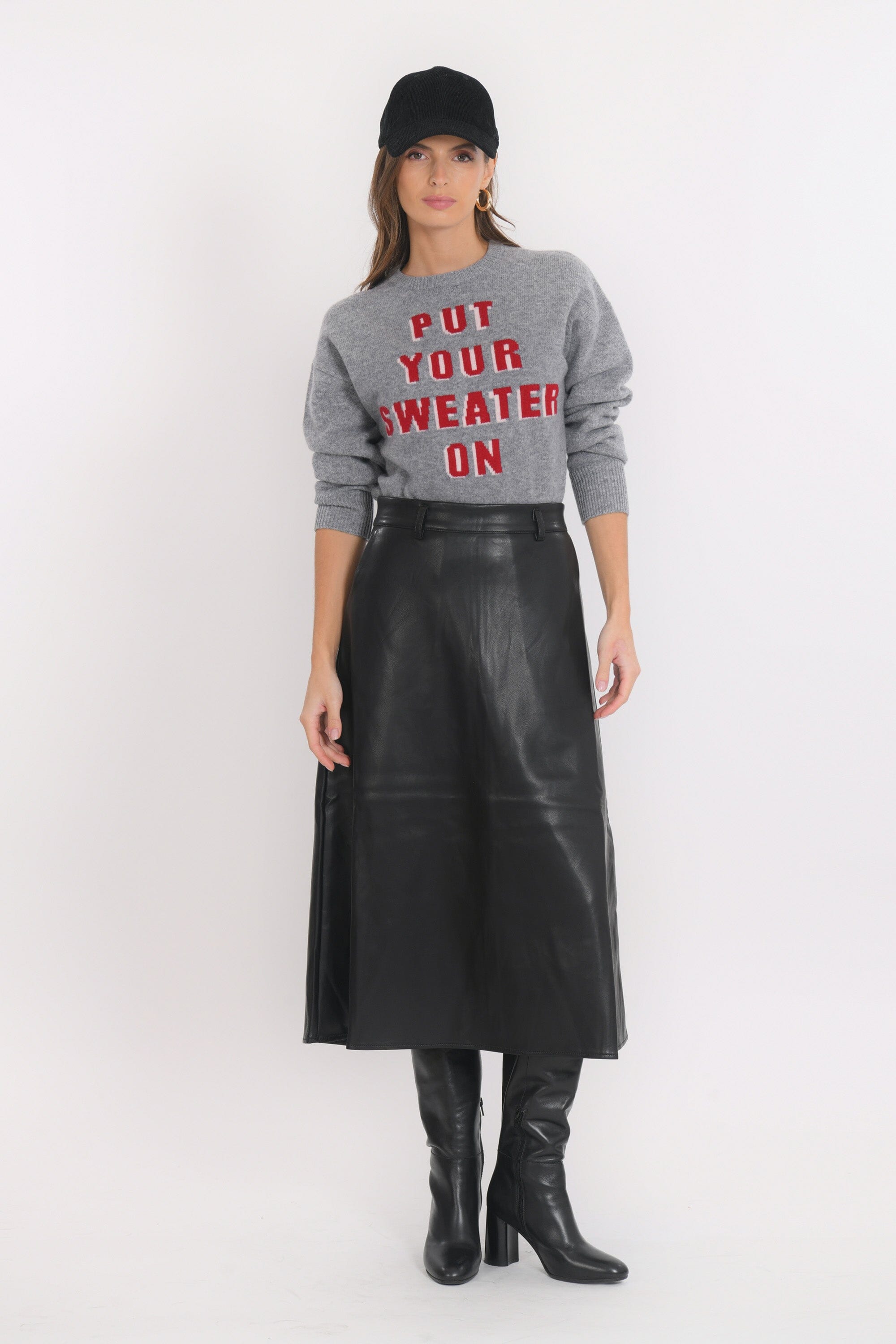 JUPE MIDI - BEVERLY - NOIR JUPE NEW KOOKAI Mode Kookai