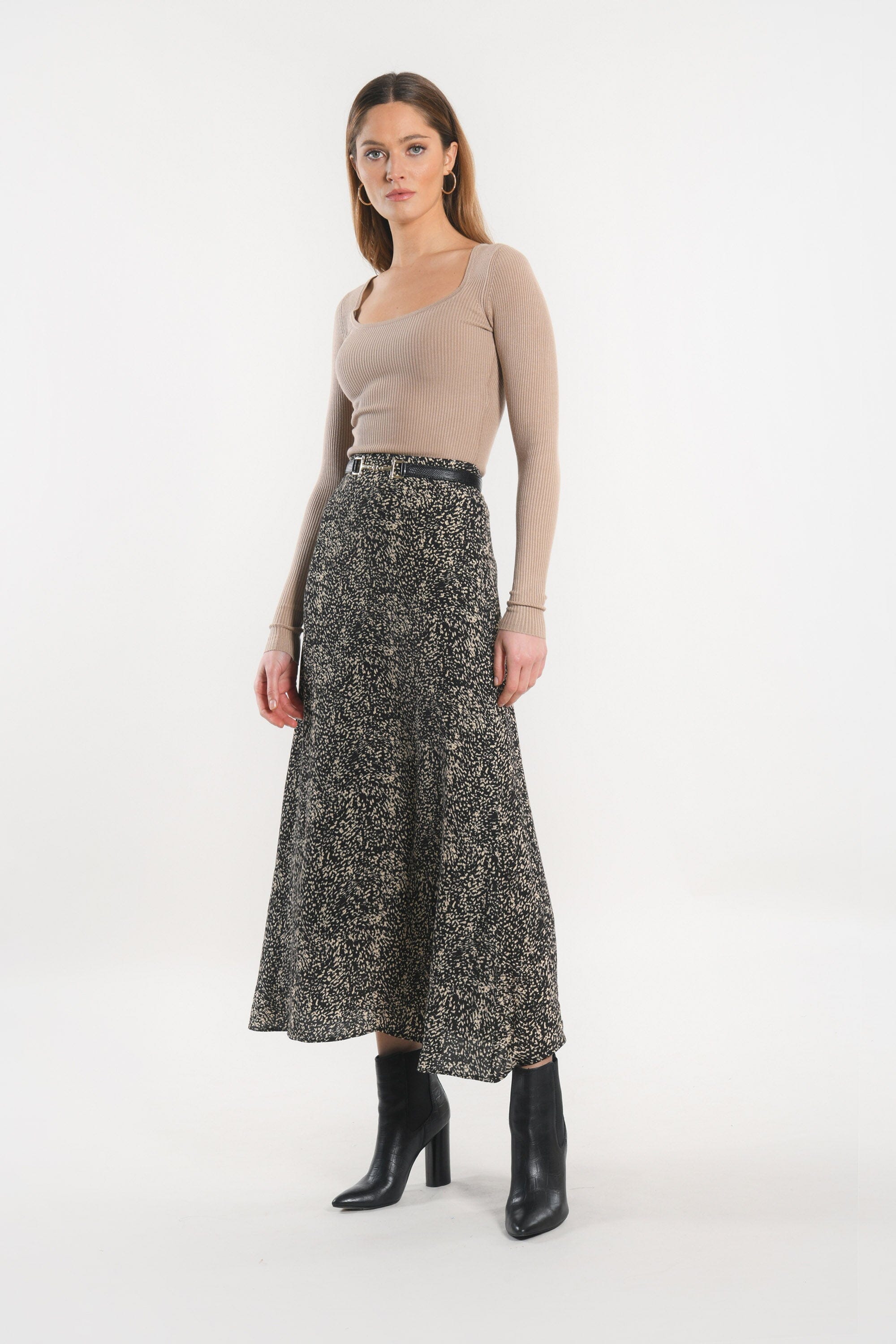 JUPE MIDI - BIANCA - NOIR JUPE KOOKAI Mode Kookai