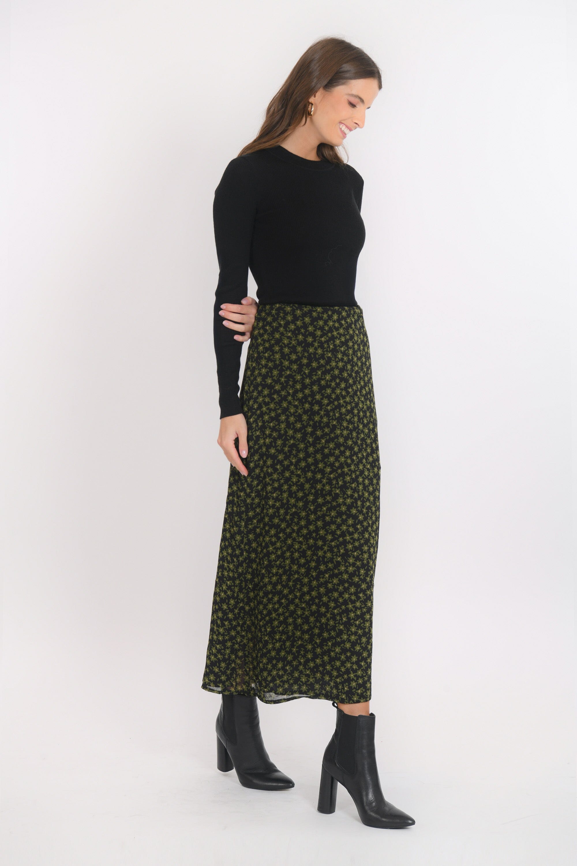 JUPE MIDI - BILITIS - NOIR JUPE NEW KOOKAI Mode Kookai