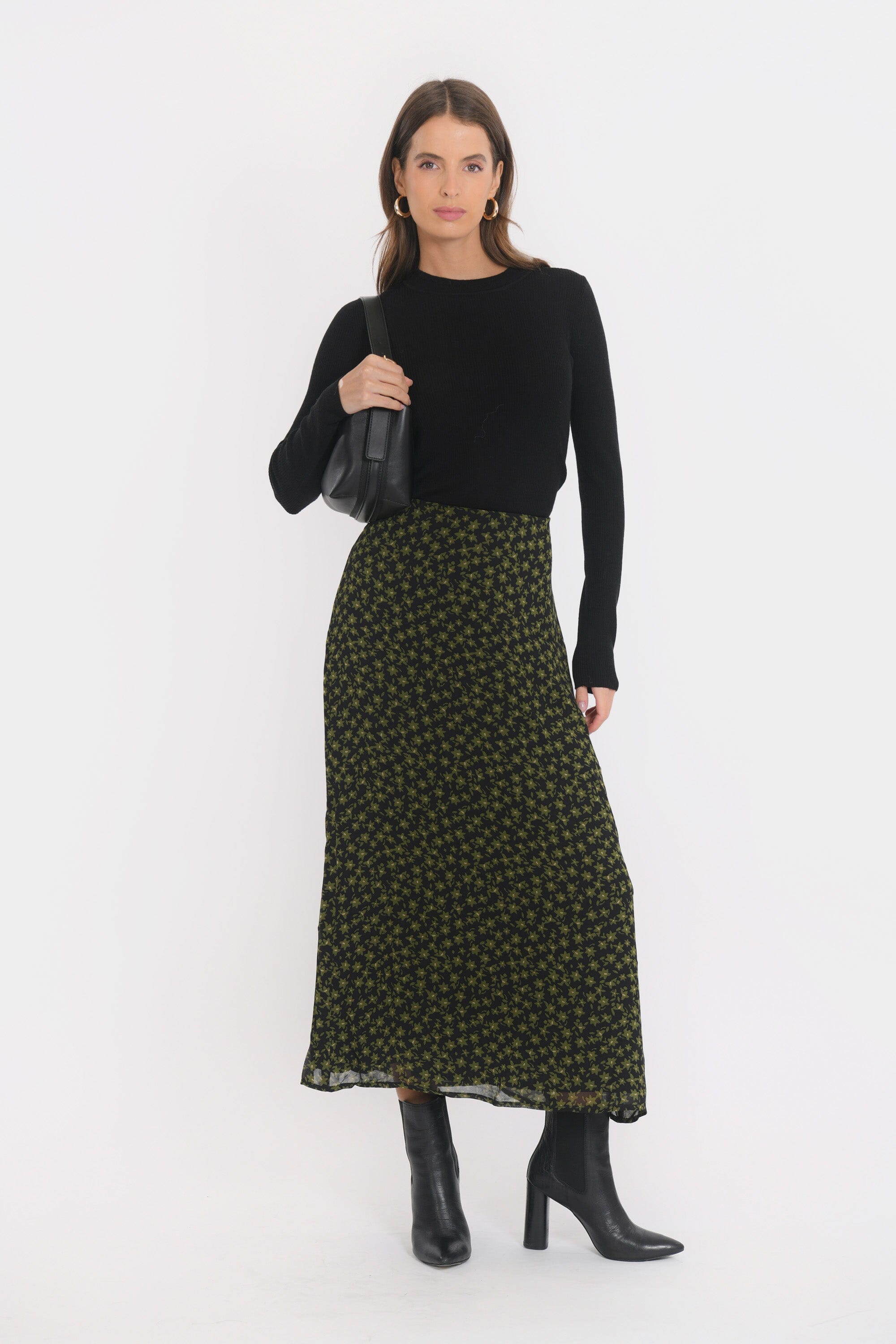 JUPE MIDI - BILITIS - NOIR JUPE NEW KOOKAI Mode Kookai