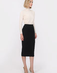 JUPE MIDI - BITSU - NOIR JUPE NEW KOOKAI Mode Kookai