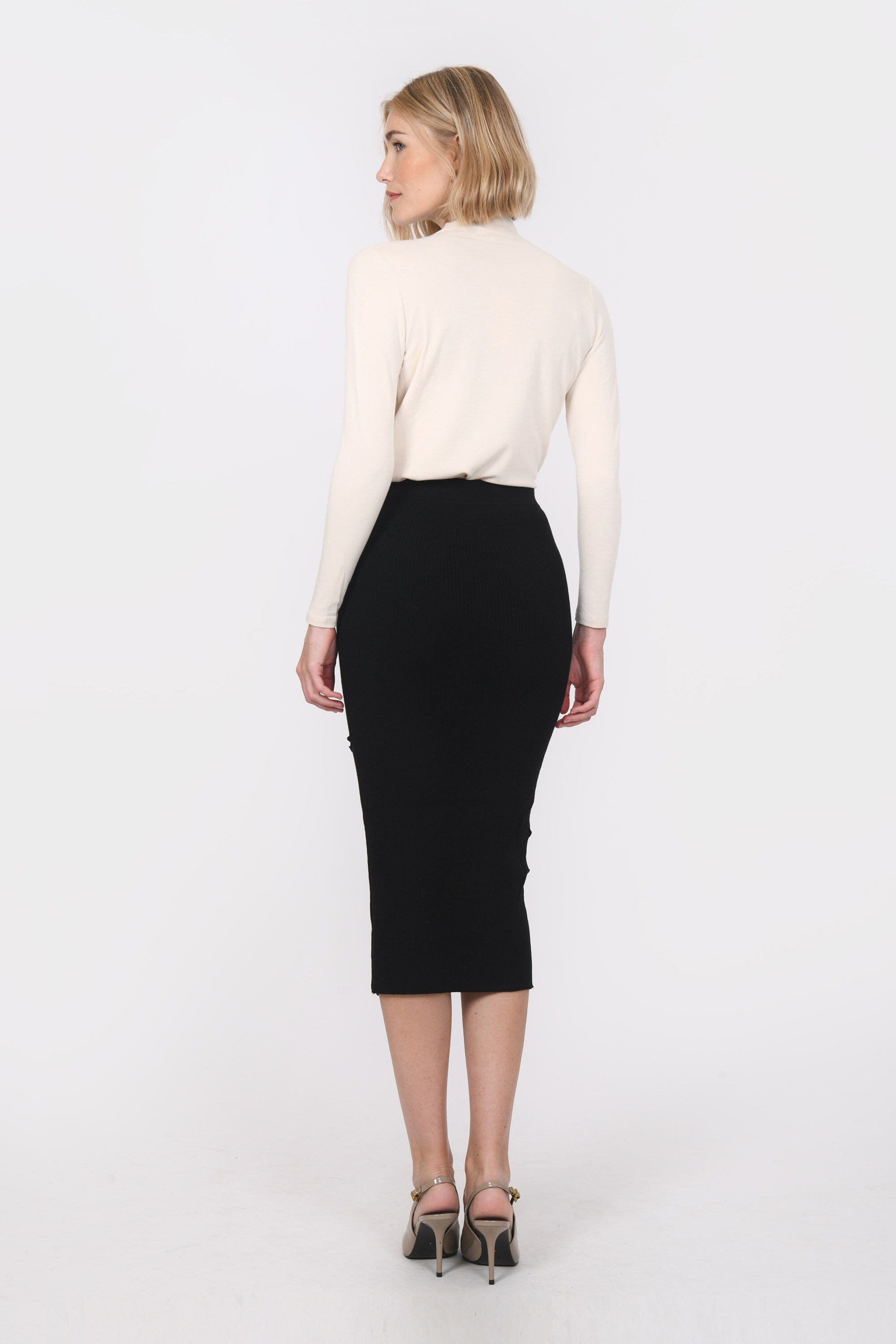 JUPE MIDI - BITSU - NOIR JUPE NEW KOOKAI Mode Kookai