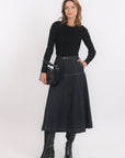 JUPE MIDI - BRIANNA - BRUT JUPE SPORTWEAR NEW KOOKAI Mode Kookai