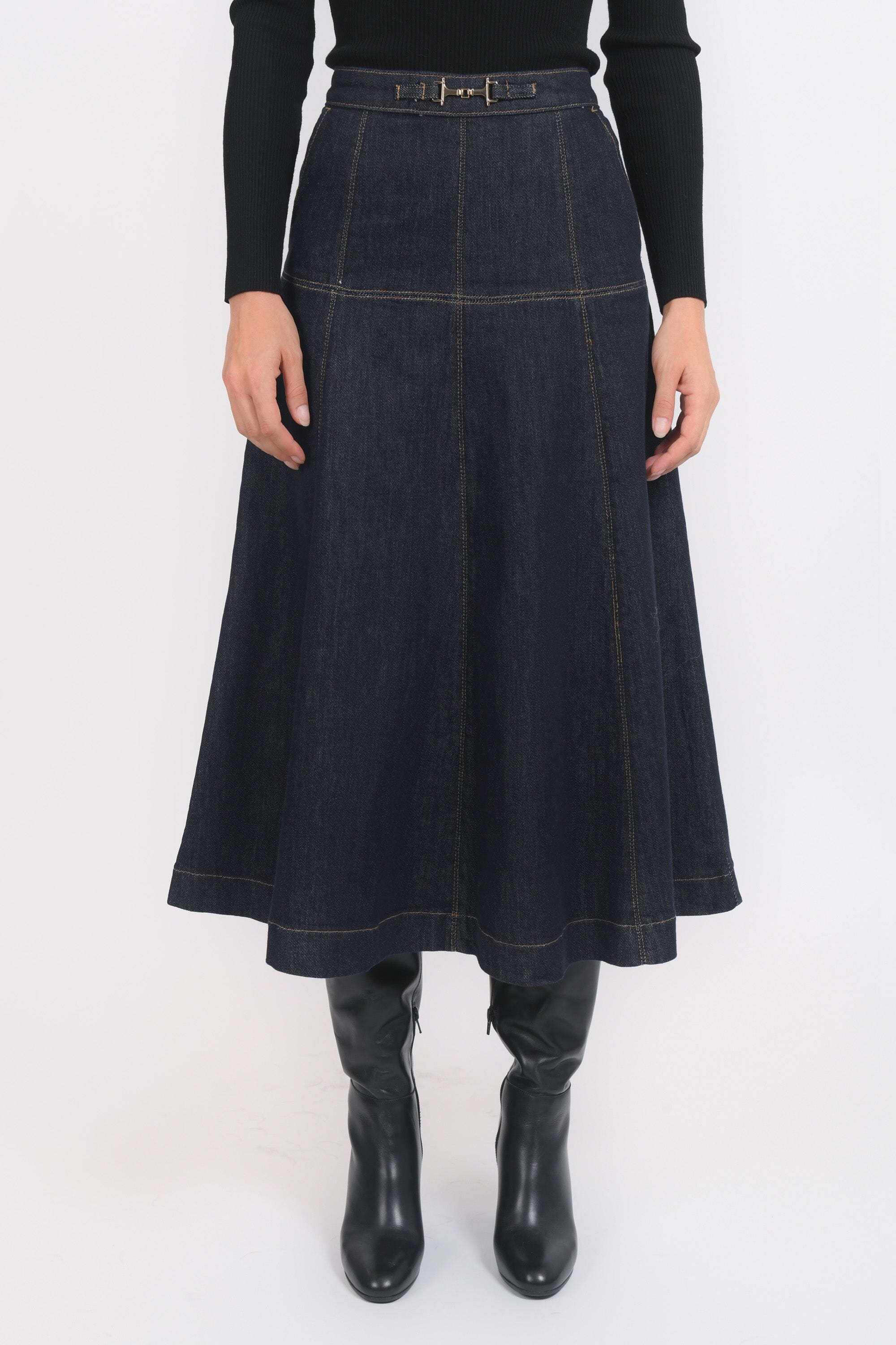 JUPE MIDI - BRIANNA - BRUT JUPE SPORTWEAR NEW KOOKAI Mode Kookai