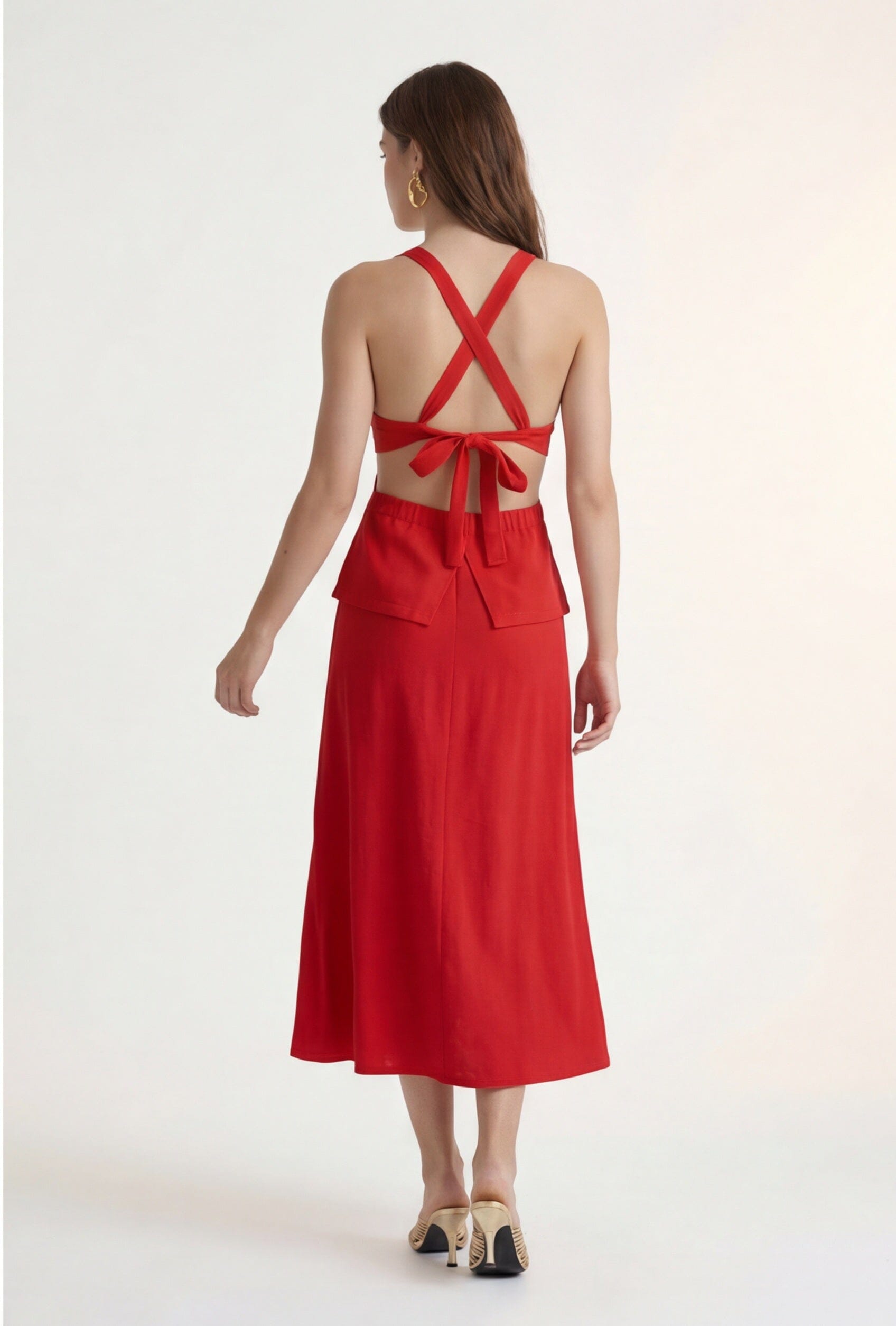 JUPE MIDI - CANDY - ROUGE JUPE NEW KOOKAI Mode Kookai
