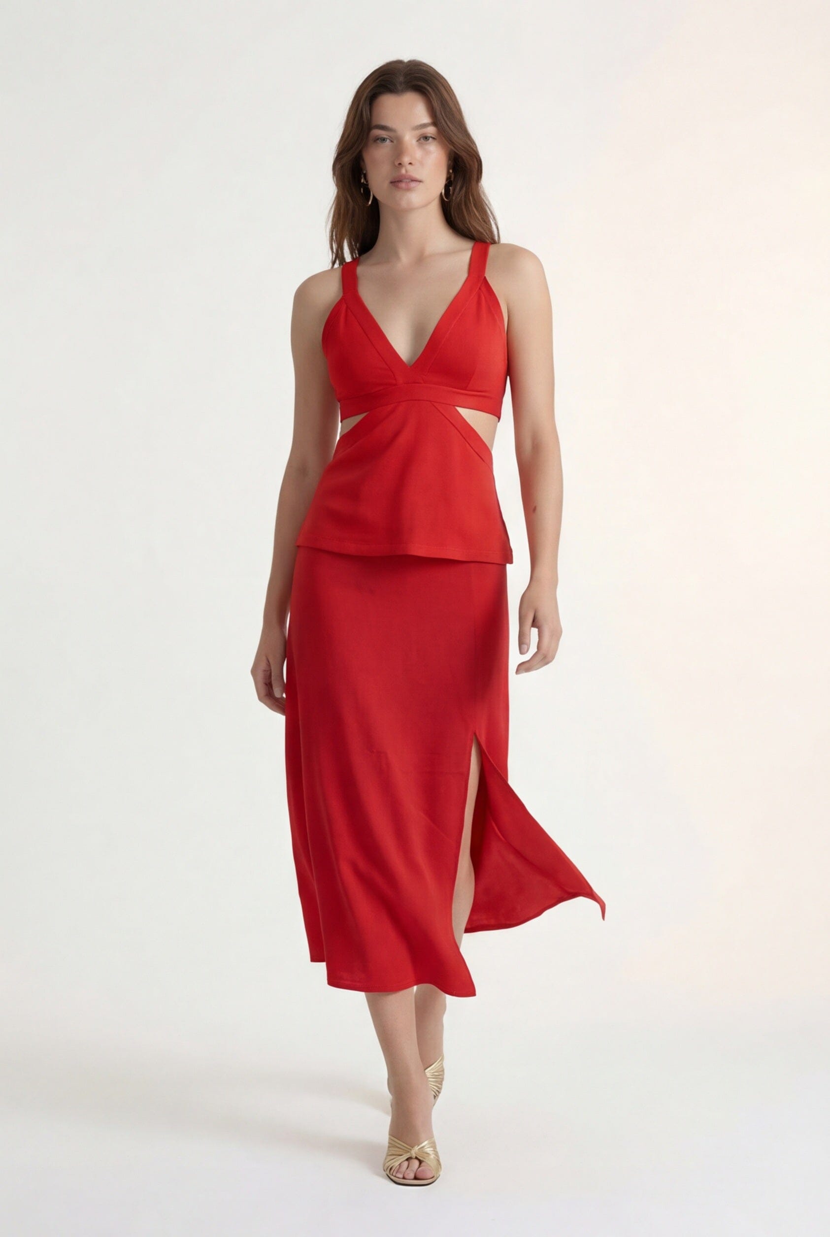 JUPE MIDI - CANDY - ROUGE JUPE NEW KOOKAI Mode Kookai