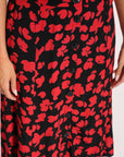 JUPE MIDI CARMEN NOIR/ROUGE JUPE KOOKAI Mode Kookai