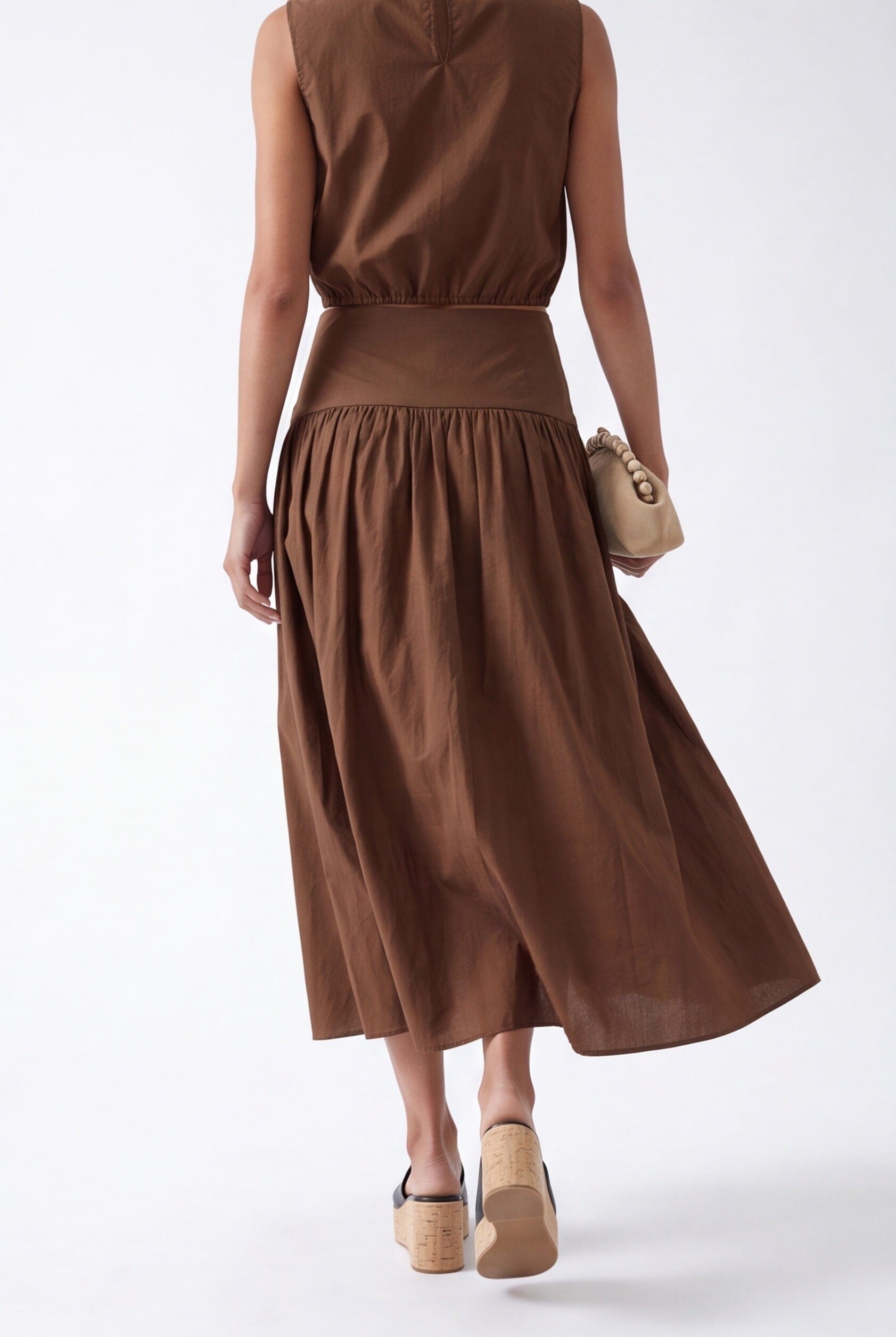 JUPE MIDI - CELIA - CHOCOLAT JUPE NEW KOOKAI Mode Kookai
