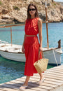 JUPE MIDI - CELIA - ROUGE JUPE NEW KOOKAI Mode Kookai