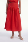 JUPE MIDI - CELIA - ROUGE JUPE NEW KOOKAI Mode Kookai