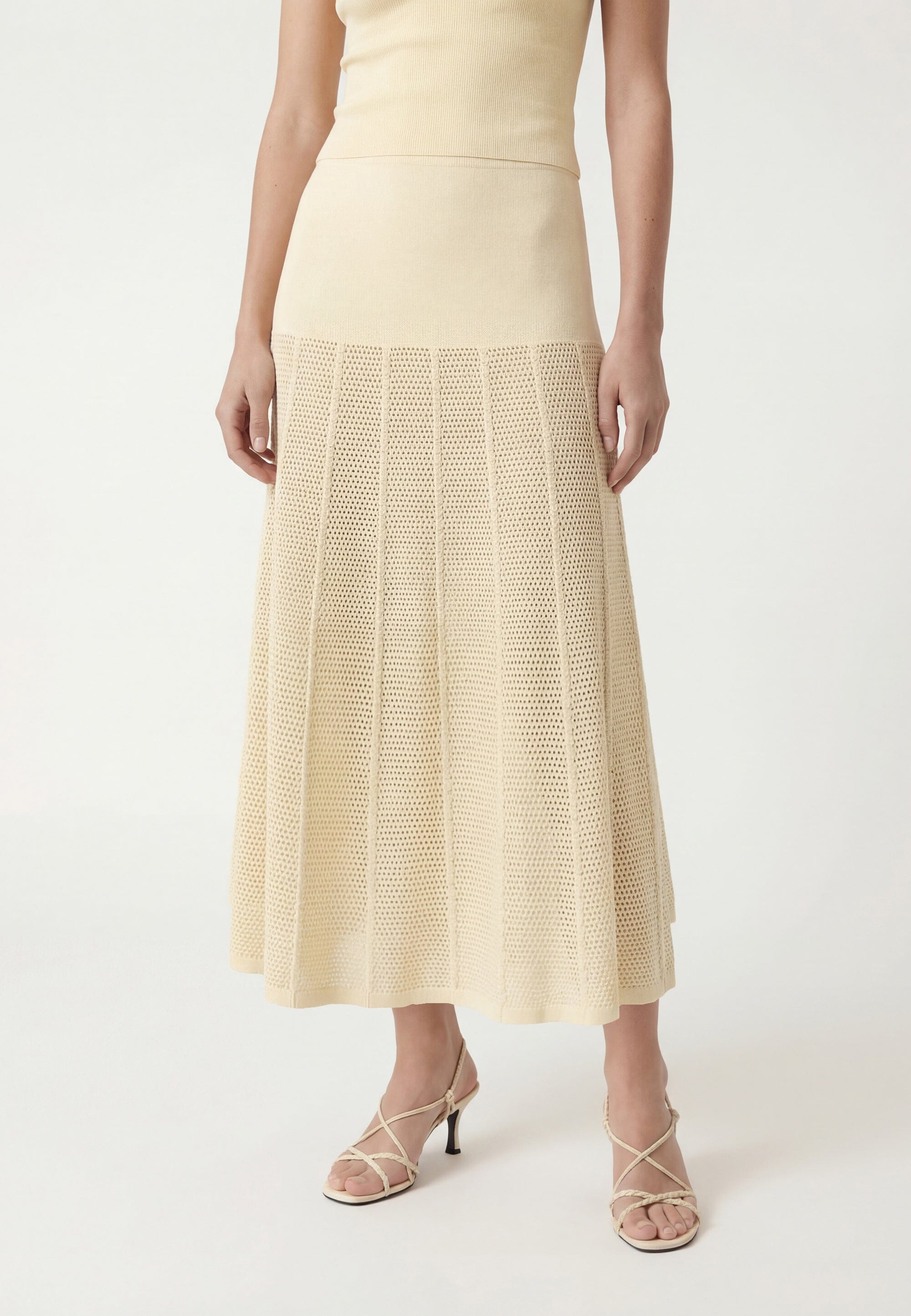 JUPE MIDI - CHARLEY - CREME JUPE NEW KOOKAI Mode Kookai