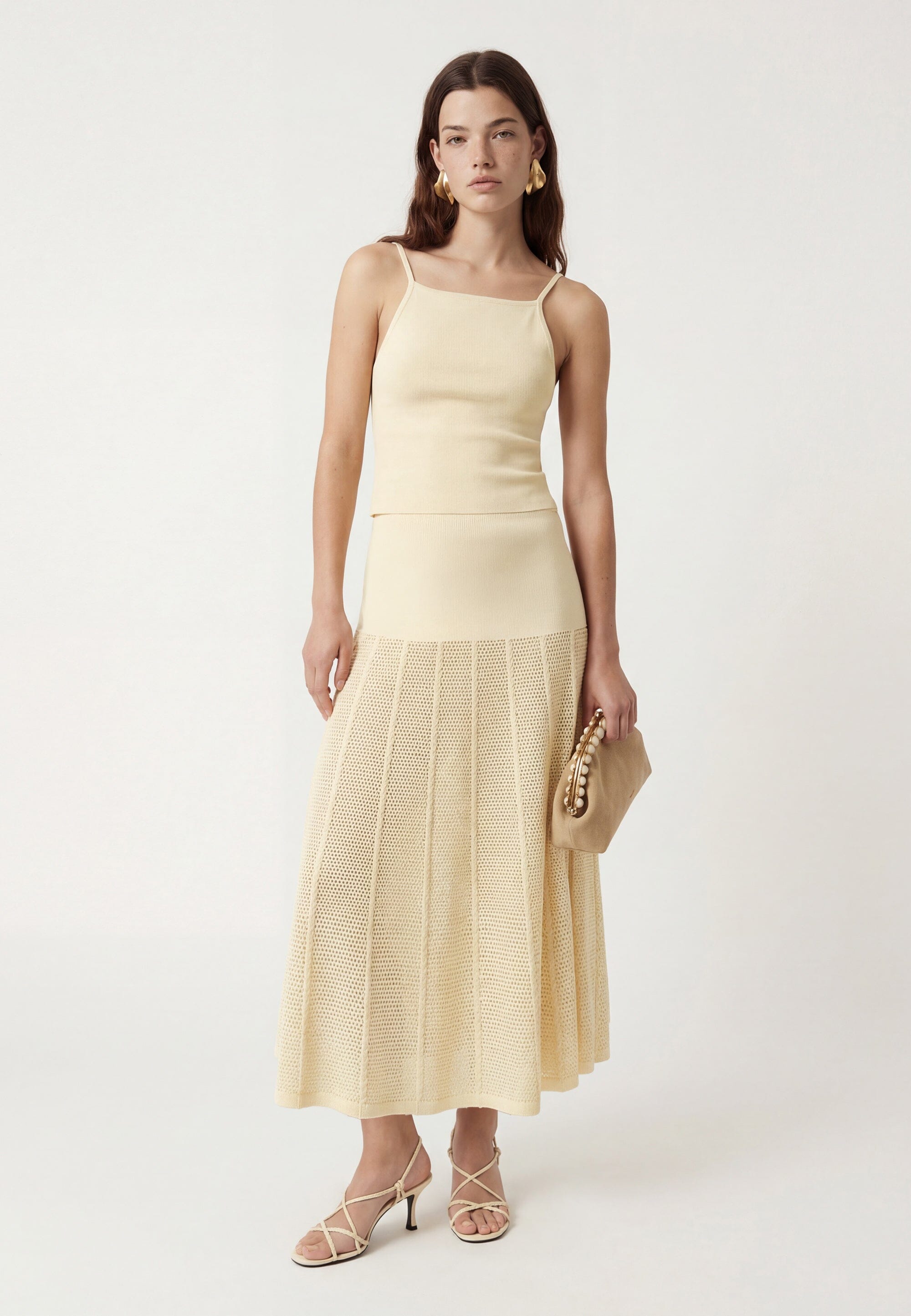 JUPE MIDI - CHARLEY - CREME JUPE NEW KOOKAI Mode Kookai