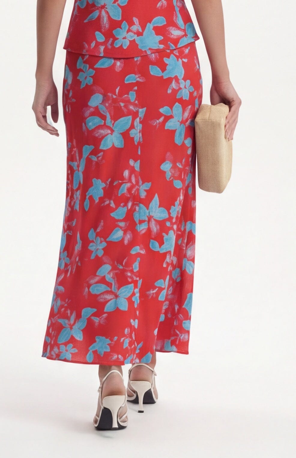 JUPE MIDI - CLARA - ROUGE JUPE NEW KOOKAI Mode Kookai