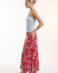 JUPE MIDI - CLARA - ROUGE JUPE NEW KOOKAI Mode Kookai