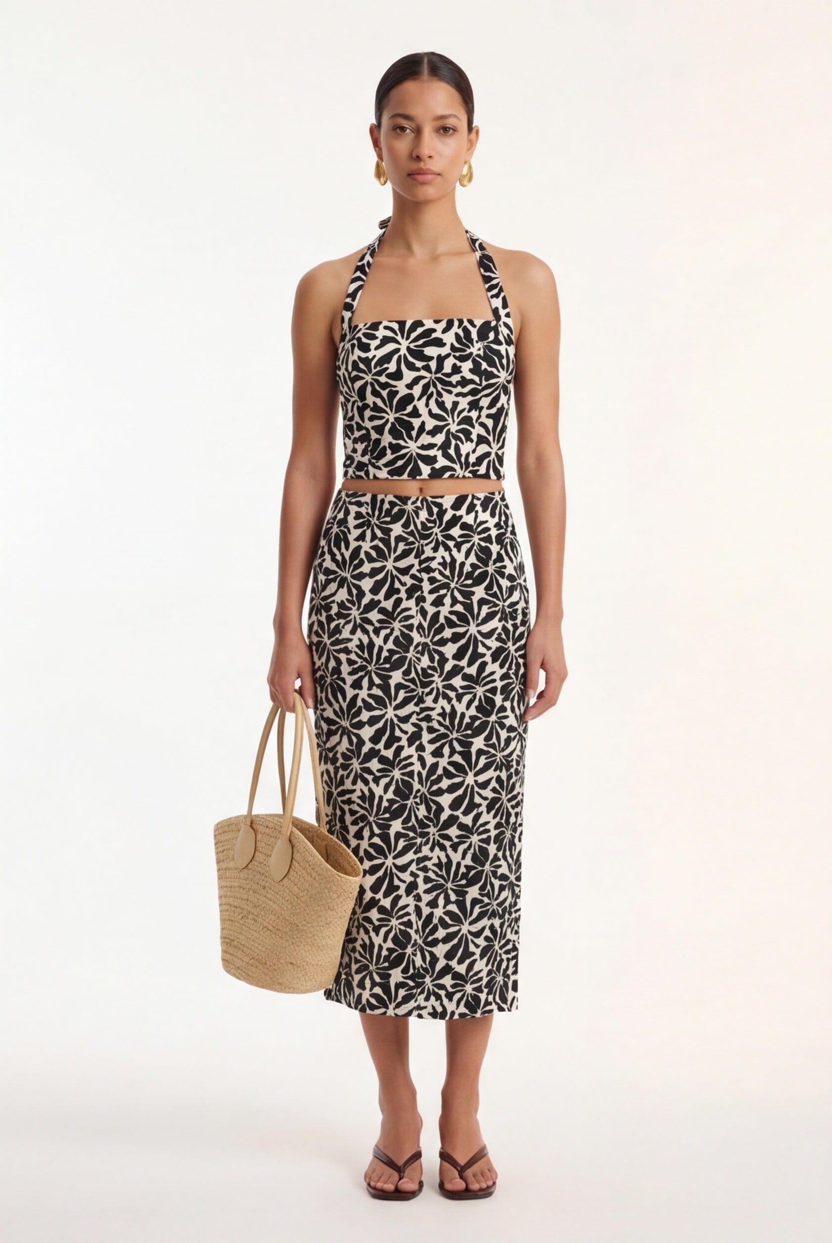 JUPE MIDI - CLARISSA - NOIR JUPE NEW KOOKAI Mode Kookai