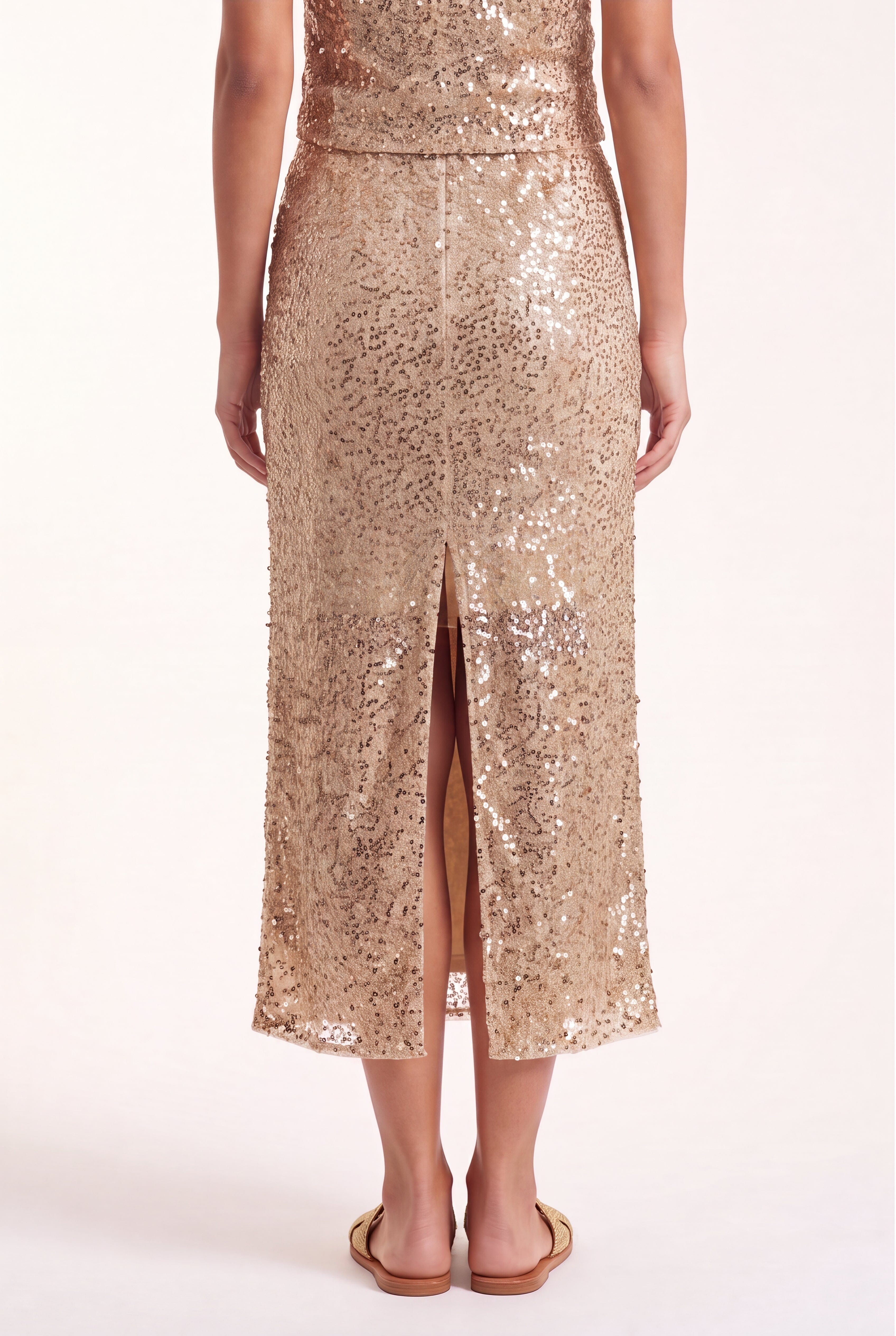 JUPE MIDI - COPACABANA - GOLD JUPE NEW KOOKAI Mode Kookai